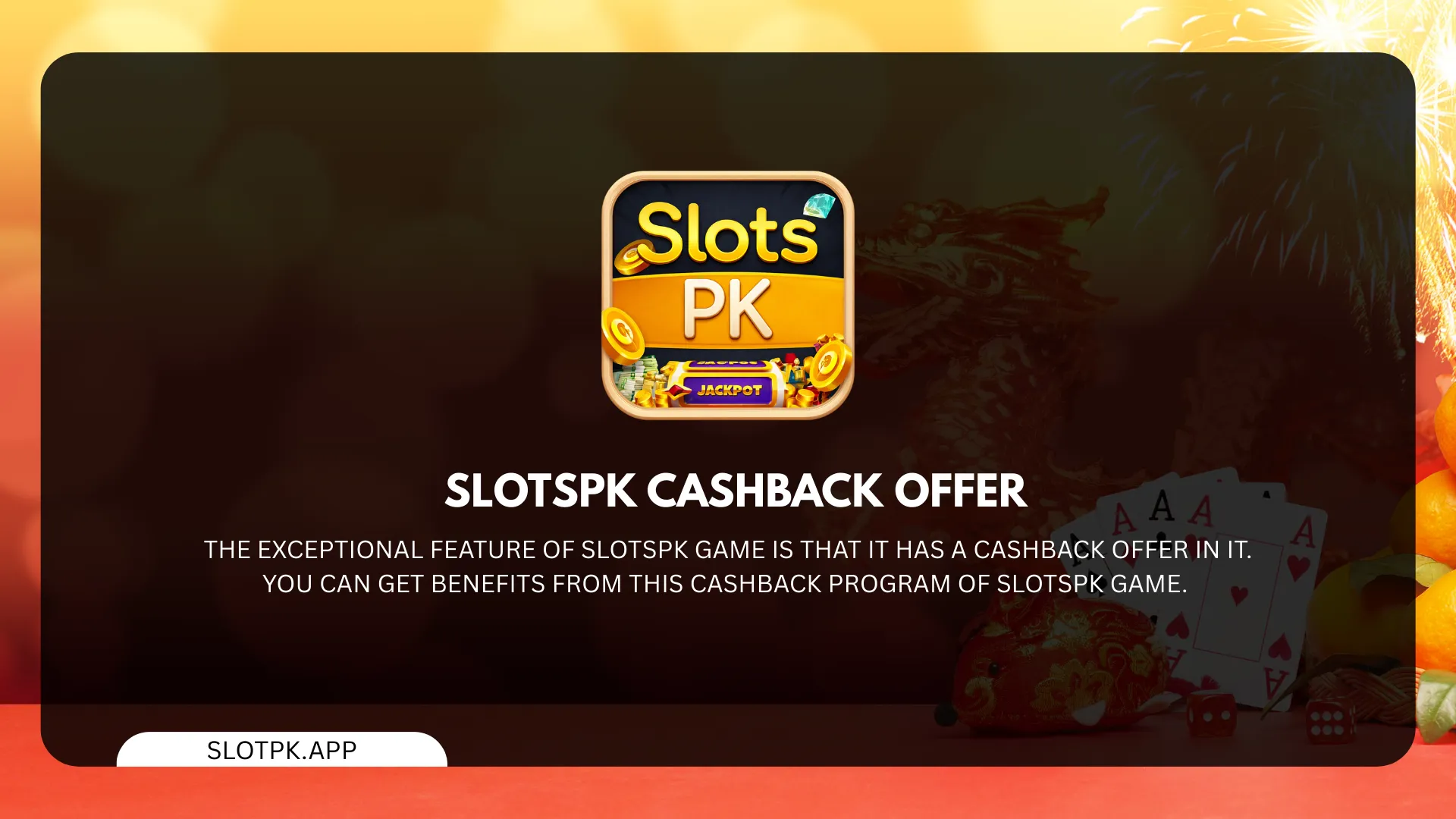 SlotsPK Cashback Offer