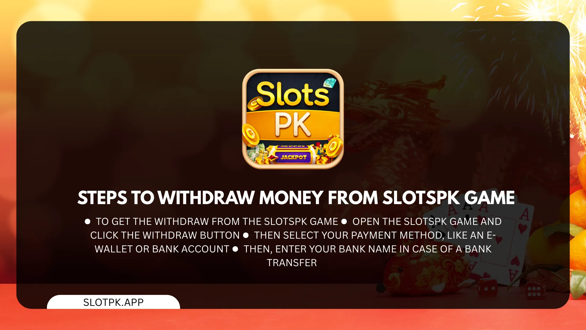 Steps to Withdraw Money